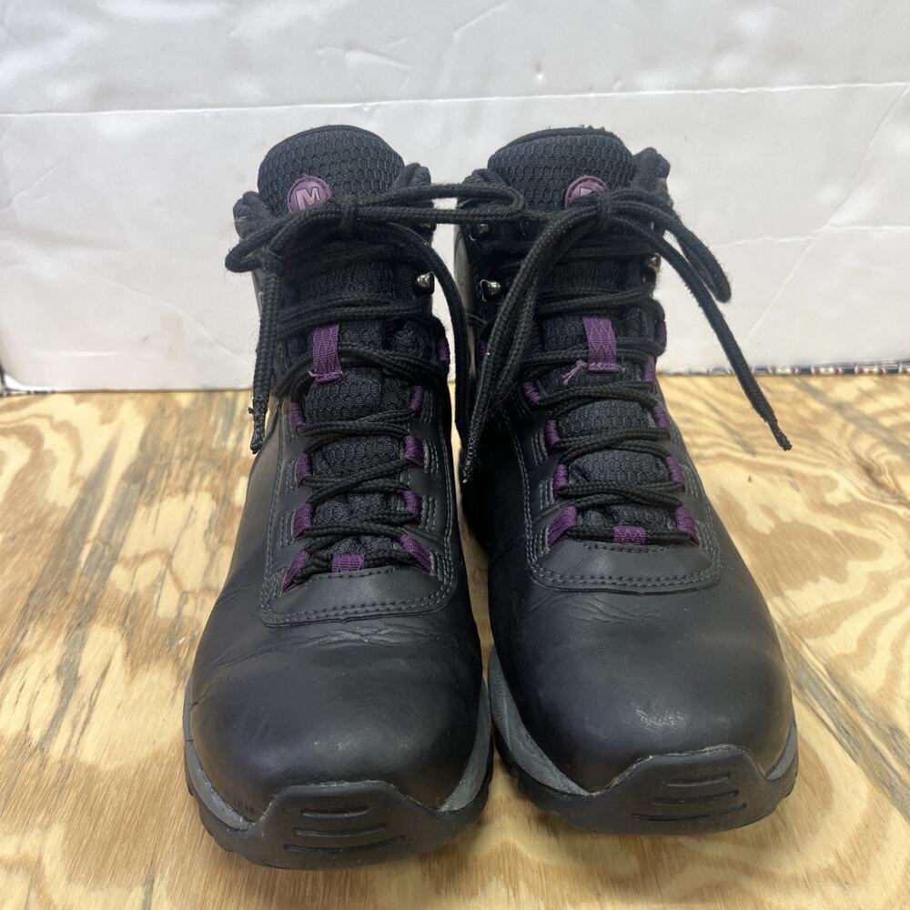 Merrell Vego Waterproof Hiking Boot Black Leather Womens 6.5 Outdoor Utility - Picture 5 of 12